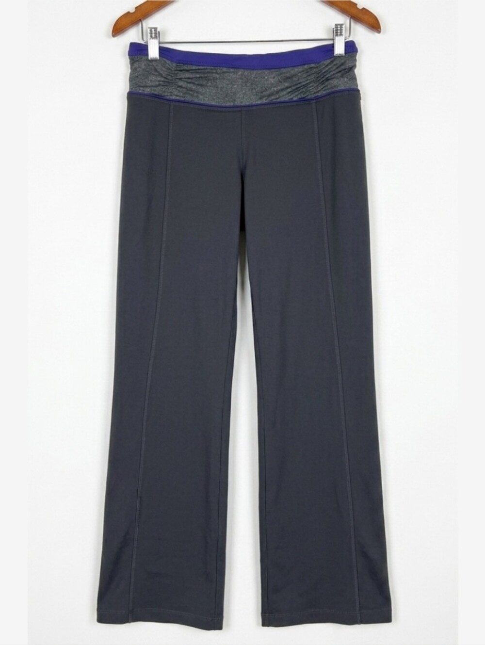 Apana Yoga Active Pants Straight Leg High Waisted Ruched Womens Small